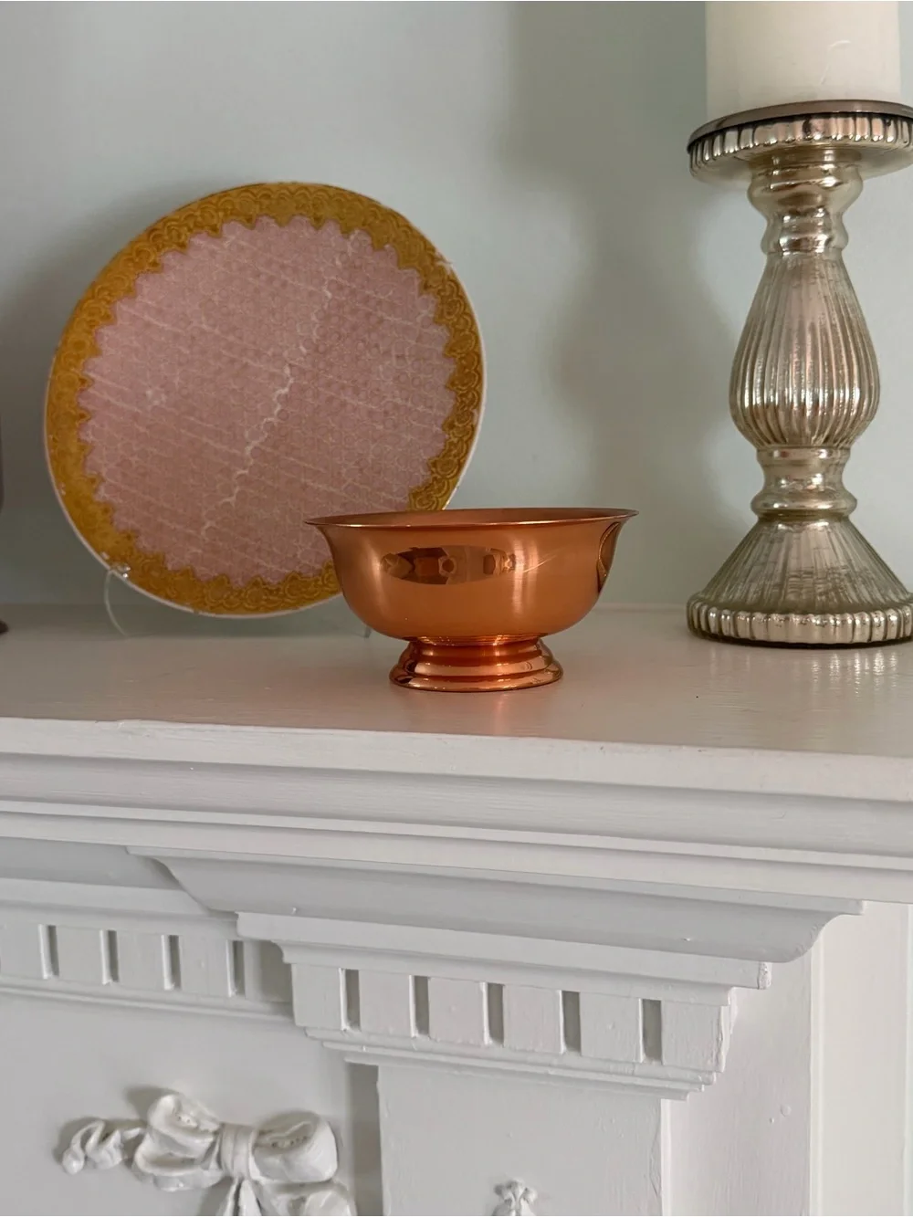 Vintage Coppercraft Guild Copper Pedestal Bowl